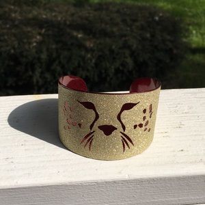 Sparkling cheetah cuff